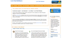 Desktop Screenshot of livechatsoftware.com